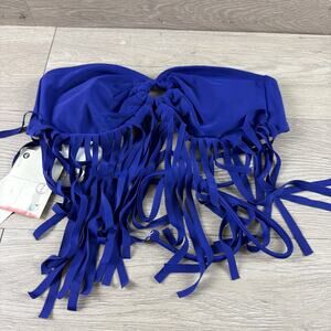 ROXY Women's S Purple Stringy Padded Swim Surf Beach Bikini Top New